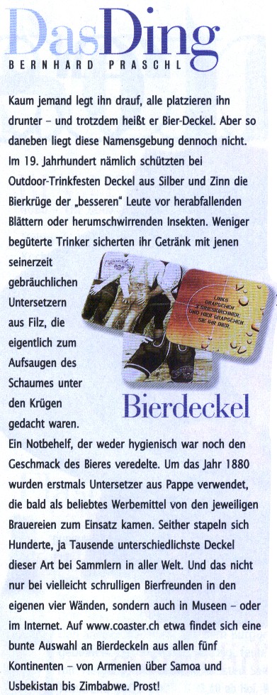 Bierdeckel-Geschichte